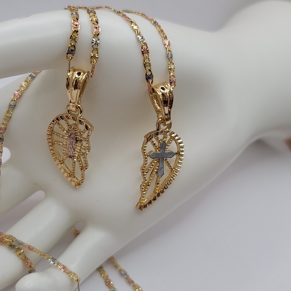 Couple set chains gold plated